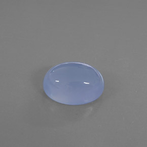 Calcedonio blu lavanda naturale da 8,19 ct, trasparente, trasparente/traslucido
