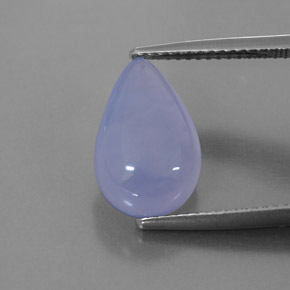 Calcedonio Blu Lavanda naturale da 4.48 ct, Trasparente, Trasparente/Traslucido