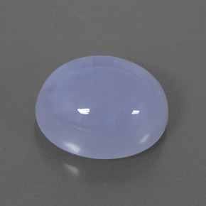 Calcedonio naturale blu da 5,36 ct, trasparente, trasparente/traslucido