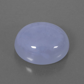 Calcedonio naturale blu da 5,52 ct, trasparente, trasparente/traslucido