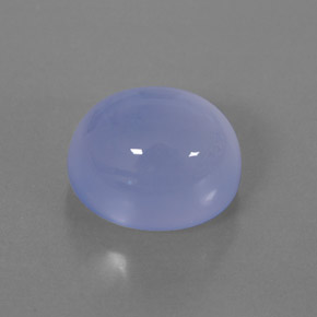 Calcedonio naturale blu da 6,71 ct, trasparente, trasparente/traslucido