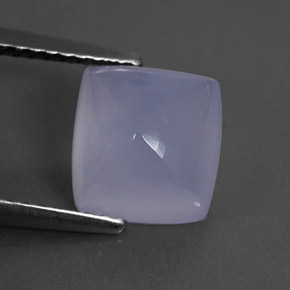 Calcedonio Blu Lavanda naturale da 2.60 ct, Trasparente, Trasparente/Traslucido