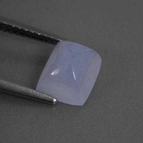 Calcedonio naturale blu da 2,13 ct, trasparente, trasparente/traslucido