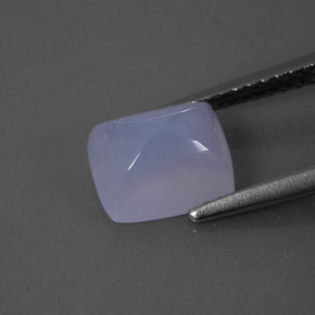 Calcedonio naturale blu da 2,13 ct, trasparente, trasparente/traslucido