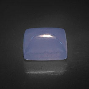 Calcedonio naturale blu da 9,63 ct, trasparente, trasparente/traslucido