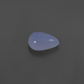 Calcedonio naturale blu da 1,76 ct, trasparente, trasparente/traslucido