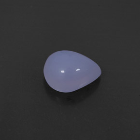 Calcedonio naturale blu da 2,43 ct, trasparente, trasparente/traslucido