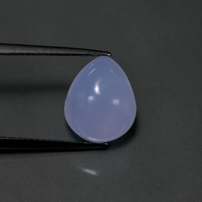 Calcedonio naturale blu da 5,25 ct, trasparente, trasparente/traslucido