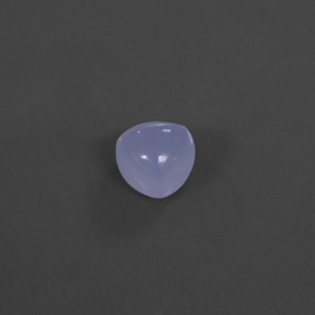 Calcedonio naturale blu da 6,77 ct, trasparente, trasparente/traslucido