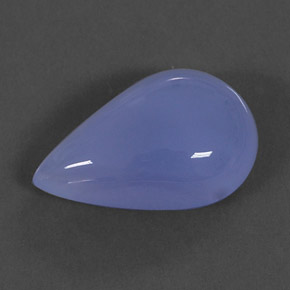 Calcedonio naturale blu da 23,58 ct, trasparente, trasparente/traslucido