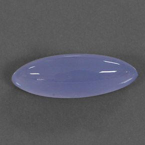 Calcedonio naturale blu da 18,80 ct, trasparente, trasparente/traslucido