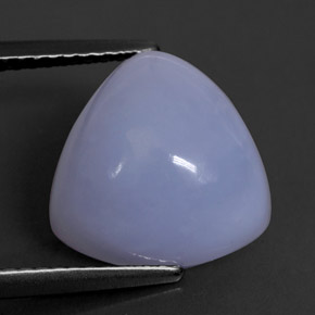Calcedonio naturale blu da 6,67 ct, trasparente, trasparente/traslucido