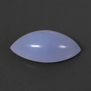 Calcedonio naturale blu da 2,95 ct, trasparente, trasparente/traslucido