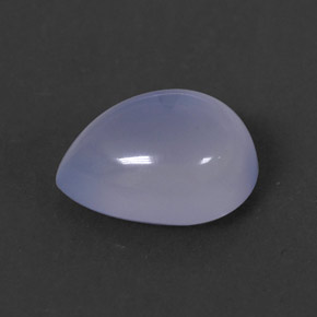 Calcedonio naturale blu da 1,74 ct, trasparente, trasparente/traslucido