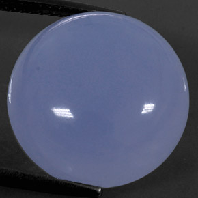 Calcedonio Blu Lavanda naturale da 15.62 ct, Trasparente, Trasparente/Traslucido