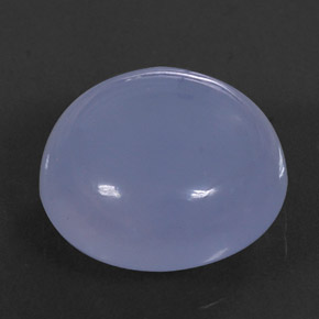 Calcedonio naturale blu da 8,58 ct, trasparente, trasparente/traslucido