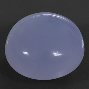 Calcedonio naturale blu da 17,75 ct, trasparente, trasparente/traslucido