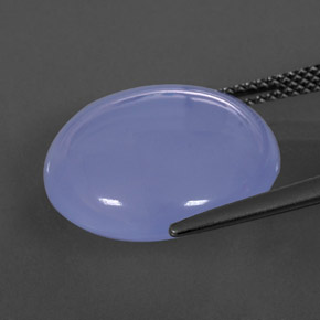 Calcedonio Blu Lavanda naturale da 13.17 ct, Trasparente, Trasparente/Traslucido