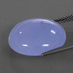 Calcedonio Blu Lavanda naturale da 17.43 ct, Trasparente, Trasparente/Traslucido