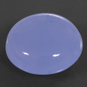 Calcedonio naturale blu da 25,46 ct, trasparente, trasparente/traslucido