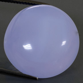 Calcedonio naturale blu da 28,93 ct, trasparente, trasparente/traslucido