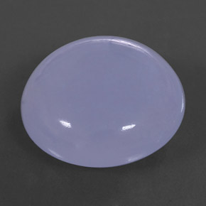 Calcedonio naturale blu da 30,37 ct, trasparente, trasparente/traslucido