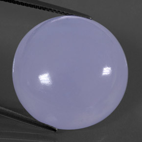 Calcedonio naturale blu da 30,37 ct, trasparente, trasparente/traslucido