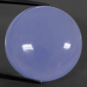 Calcedonio naturale blu da 29,95 ct, trasparente, trasparente/traslucido