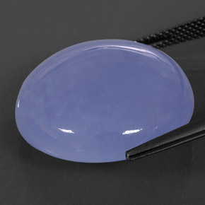 Calcedonio naturale blu da 29,95 ct, trasparente, trasparente/traslucido