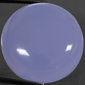Calcedonio Blu Lavanda naturale da 32.21 ct, Trasparente, Trasparente/Traslucido
