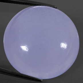 Calcedonio naturale blu da 36,59 ct, trasparente, trasparente/traslucido