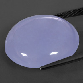 Calcedonio naturale blu da 36,59 ct, trasparente, trasparente/traslucido