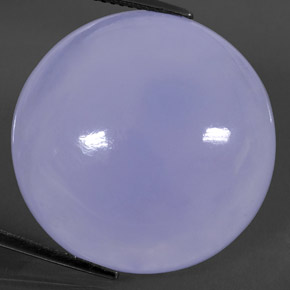 Calcedonio naturale blu da 44,51 ct, trasparente, trasparente/traslucido