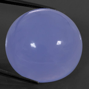 Calcedonio naturale blu da 46,38 ct, trasparente, trasparente/traslucido