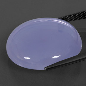 Calcedonio Blu Lavanda naturale da 37.88 ct, Trasparente, Trasparente/Traslucido