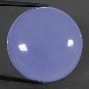 Calcedonio naturale blu da 38,12 ct, trasparente, trasparente/traslucido