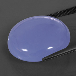 Calcedonio naturale blu da 38,12 ct, trasparente, trasparente/traslucido