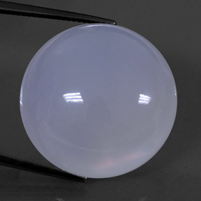 Calcedonio naturale blu da 50,66 ct, trasparente, trasparente/traslucido