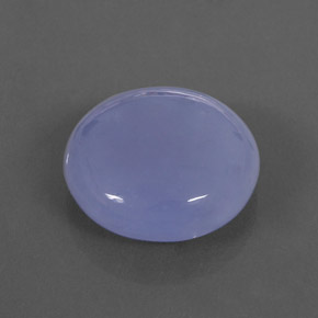 Calcedonio naturale blu da 16,85 ct, trasparente, trasparente/traslucido