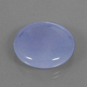 Calcedonio naturale blu da 18,82 ct, trasparente, trasparente/traslucido