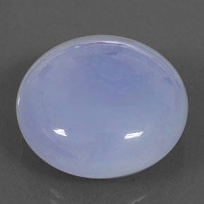 Calcedonio naturale blu da 28,22 ct, trasparente, trasparente/traslucido