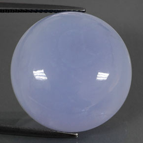 Calcedonio naturale blu da 28,22 ct, trasparente, trasparente/traslucido