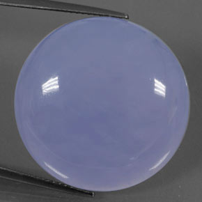 Calcedonio naturale blu da 38,66 ct, trasparente, trasparente/traslucido