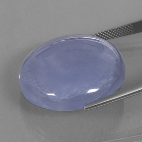 Calcedonio Blu Lavanda naturale da 38.91 ct, Trasparente, Trasparente/Traslucido