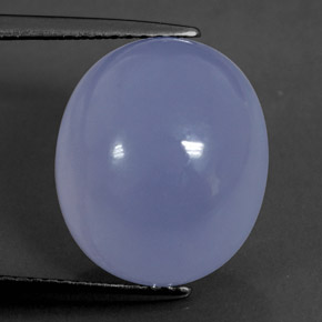 Calcedonio Blu Lavanda naturale da 9.45 ct, Trasparente, Trasparente/Traslucido