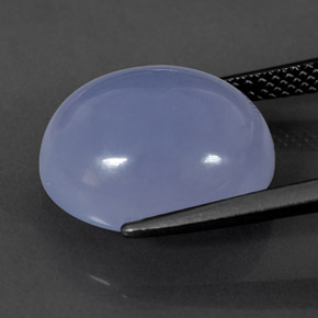 Calcedonio Blu Lavanda naturale da 9.45 ct, Trasparente, Trasparente/Traslucido