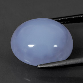 Calcedonio Blu Lavanda naturale da 9.31 ct, Trasparente, Trasparente/Traslucido