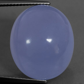 Calcedonio Blu Lavanda naturale da 20.79 ct, Taglio ovale, Traslucido