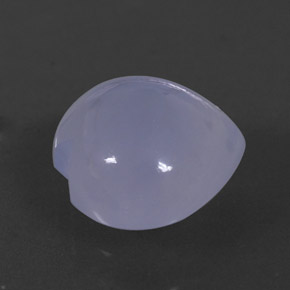 Calcedonio naturale blu da 2,45 ct, trasparente, trasparente/traslucido
