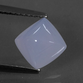 Calcedonio naturale blu da 1,77 ct, trasparente, trasparente/traslucido